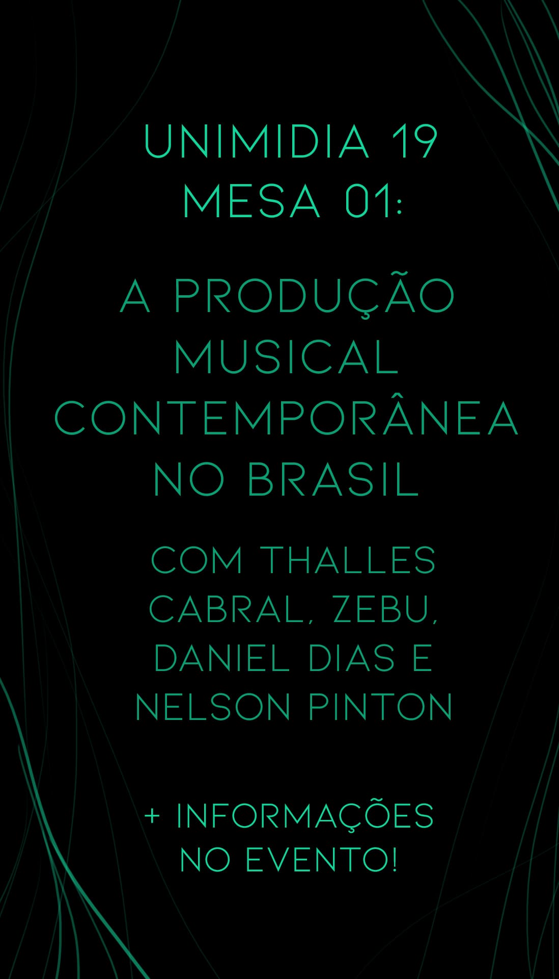 Mesa de debate compartilhada nas redes